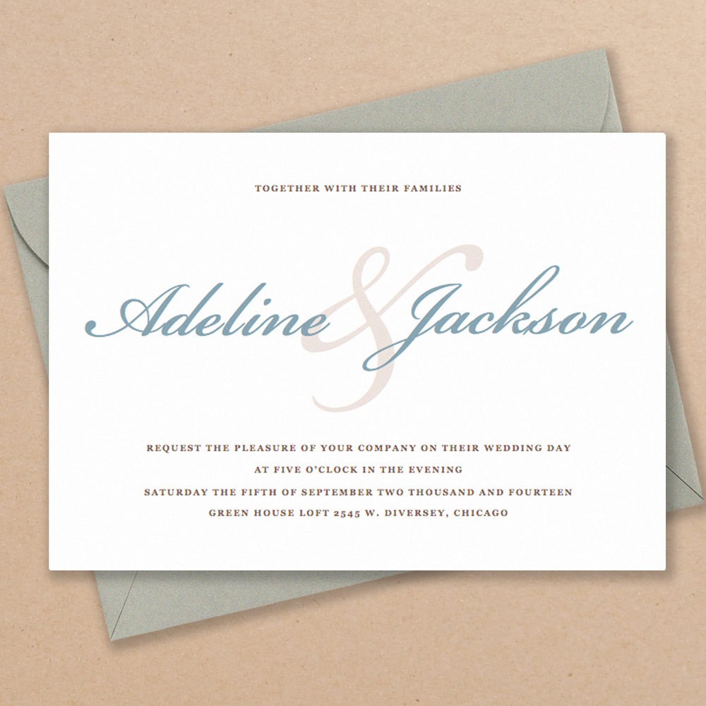 Neutral Wedding Invitations: diy wedding invitations