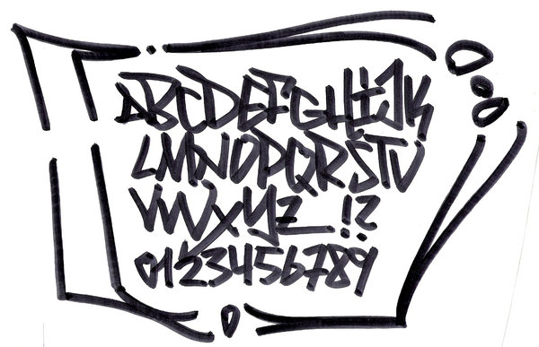 el abecedario en graffiti. el abecedario en graffiti.