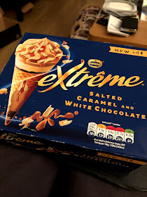 Nestle Extrême - salted caramel and white chocolate cone