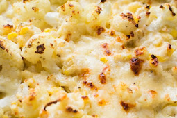 Cheddar Cheese Cauliflower Casserole