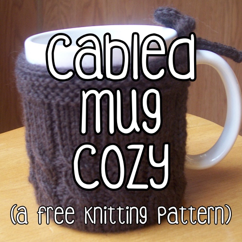 Cabled Mug Cozy