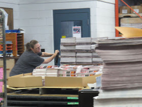 racks full of newspapers
