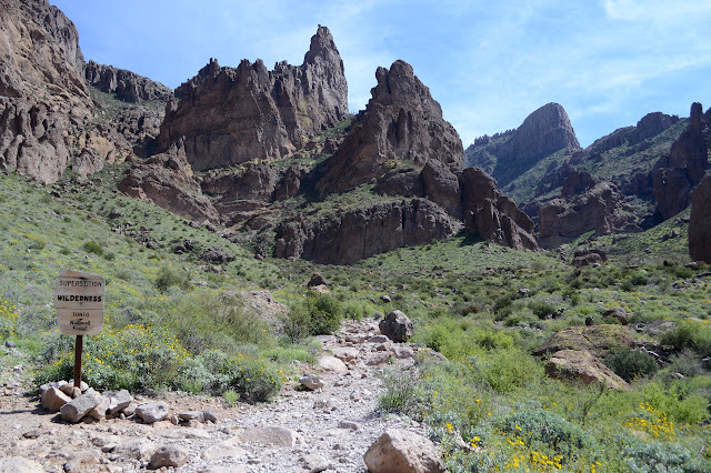 break between the cliff faces