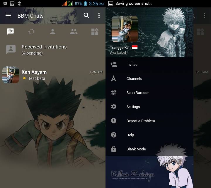 BBM MOD Hunter X Hunter v3.2.5.12 APK