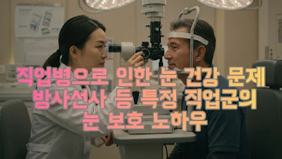 직업병으로 인한 눈 건강 문제 방사선사 등 특정 직업군의 눈 보호 노하우