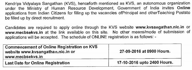 KV : Recruitment 2016