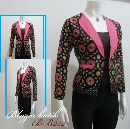 20 Contoh Model Blazer Batik  Wanita Desain Terbaru 2021