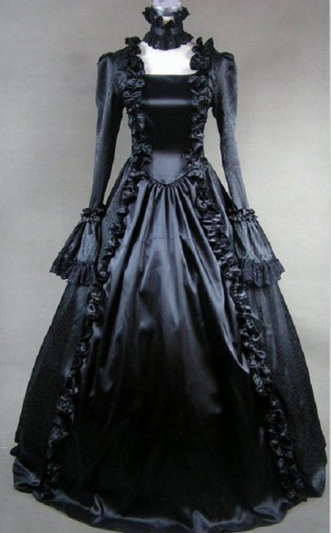 black gothic dress