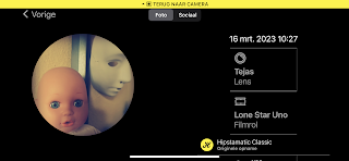 Screenshot Hipstamatic-instellingen Tejas + Lone Star Uno