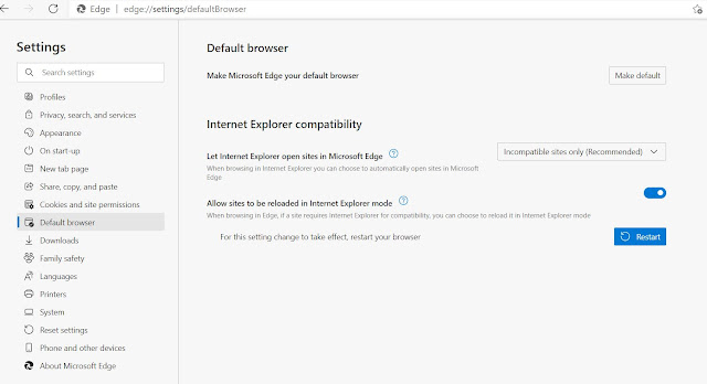 Internet Explorer mode in Microsoft Edge