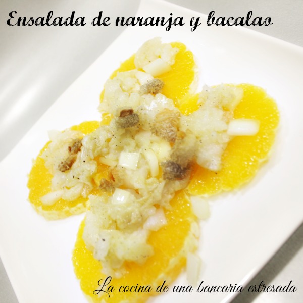 Receta de ensalada de bacalao y naranja paso a paso