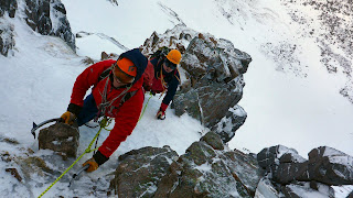 Under 18's father and son team guided winter climbing on Cairngorm