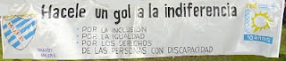 Cartel Hacele un gol a la indiferencia