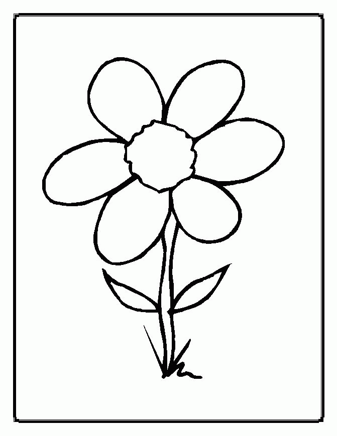 Kids Page Flower Color Sheets Flowers Kids Coloring Pages