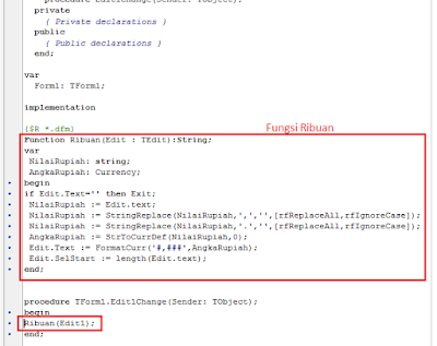 Syntax Format Ribuan