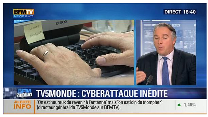 reveals own passwords in an interview, TV5Monde