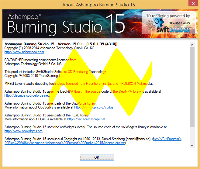 Ashampoo Burning Studio 15.0.1 Ashampoo Burning Studio 15.0.1