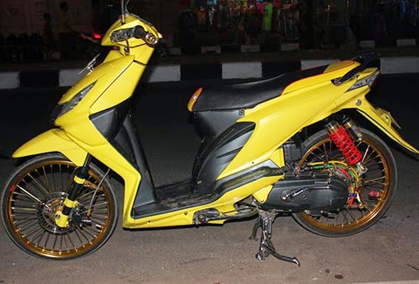 Modifikasi Honda Beat Velg Jari-Jari