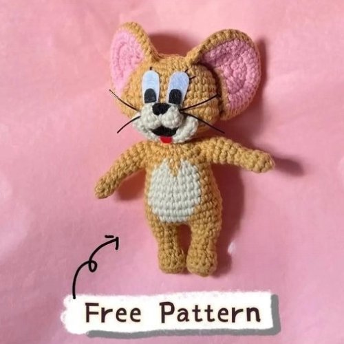 Jerry Mouse Amigurumi Free Pattern