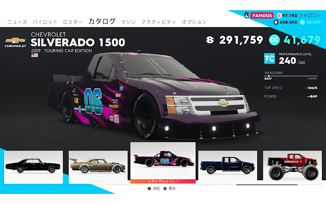 TheCrew2車種メーカー別【CHEVROLET】