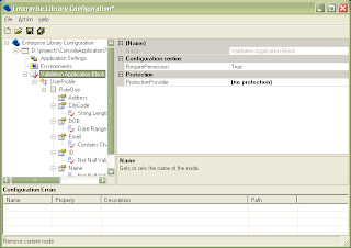 Microsoft Enterprise Library Configuration for the Validation Application Block
