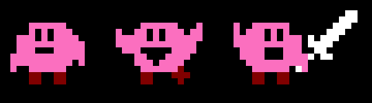 8 Bit City Pixel Art Kirby And King Dedede