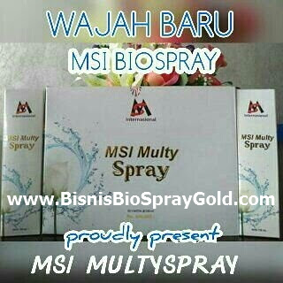 Manfaat Bio Spray MSI, Manfaat Air Bunga Mawar dan Air Ion Perak Bio Spray MSI