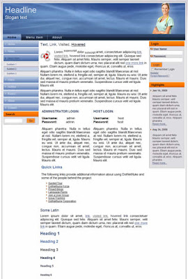 free health related dotnetnuke skin