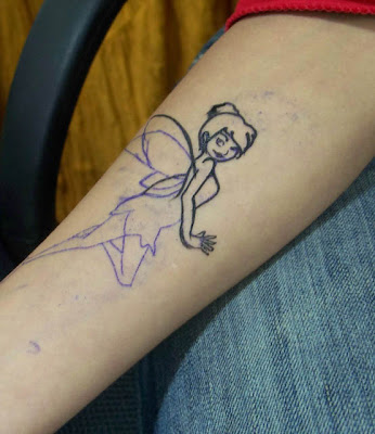 Another tattoo design which is very popular is the fairy tattoo