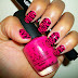 Beautiful pink nail art funky nail art