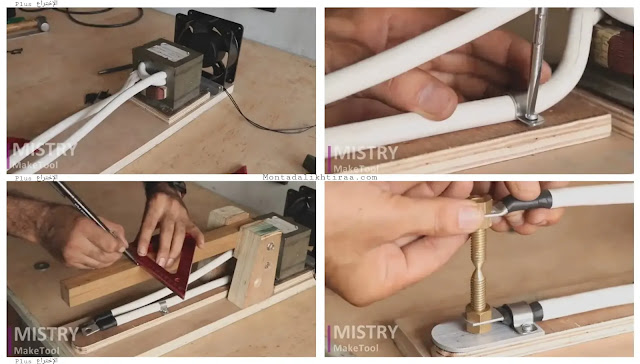 طريقة صنع ماكينة تلحيم ب التنقيط - How To Make A Spot Welding Machine | DIY Spot Welder