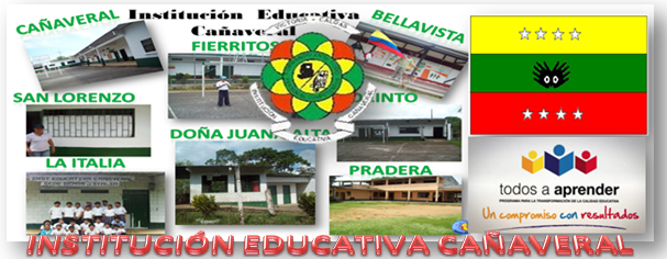 BIENVENIDOS INSTITUCIÓN EDUCATIVA CAÑAVERAL