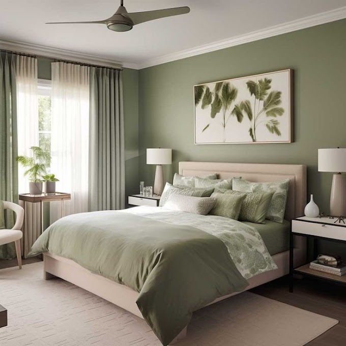 DECORA TU HABITACIÓN COLOR VERDE OLIVO