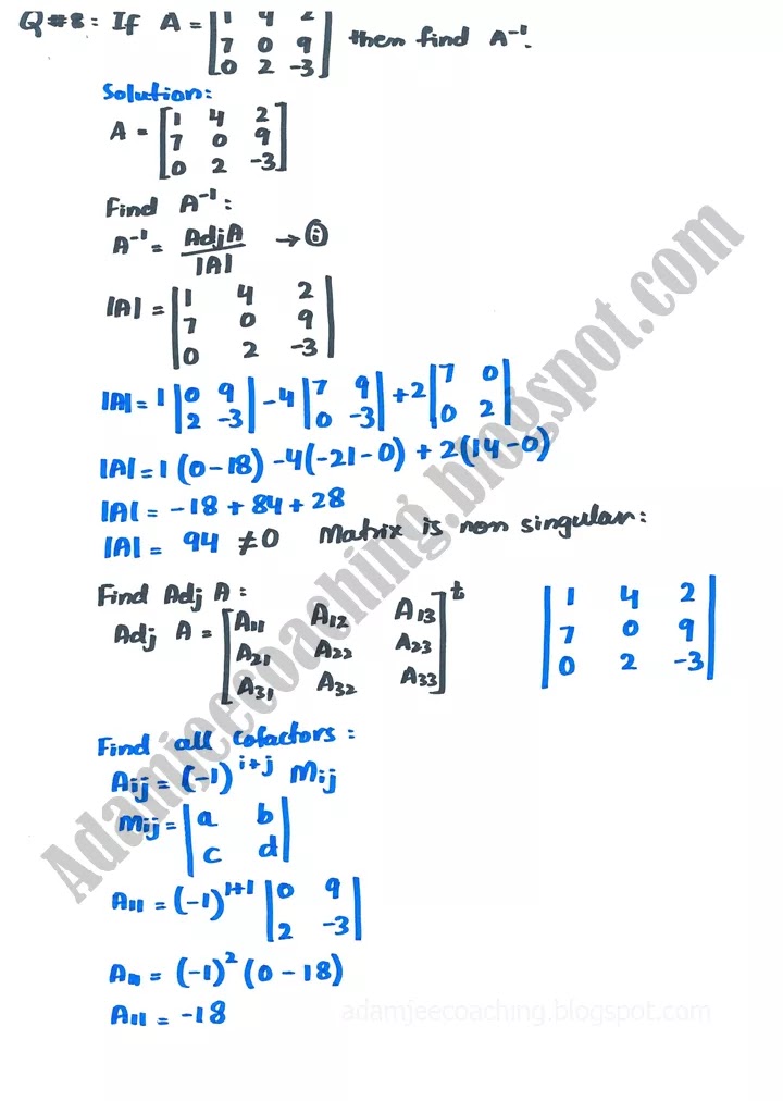 matrices-and-determinants-review-exercise-19-mathematics-10th