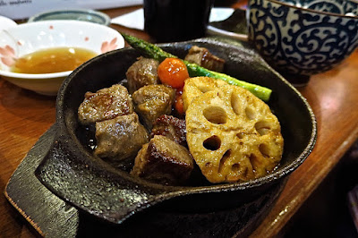 Keria Japanese Restaurant, beef cubes