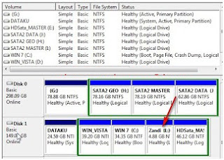 Cara membuat partisi hardisk di windows 7