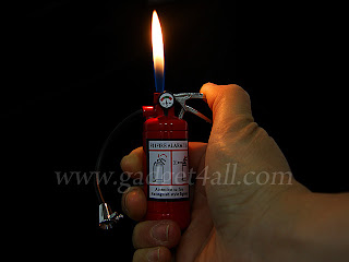 Fire Extinguisher Lighter To Light Up Your Cigarette and Dark