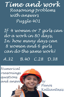 Numerical reasoning for all competitive exams.Math problem and questions with answers for praxtice. By Panos kalliantasis