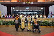 Unila Kukuhkan Dua Guru Besar Fakultas Hukum