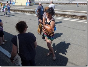 Barabinsk marchande de poisson fumé