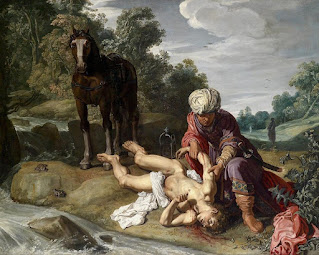Peinture de Pieter Lastman. Le Bon Samaritain (1612)