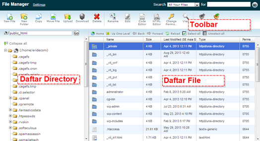 file manager cPanel