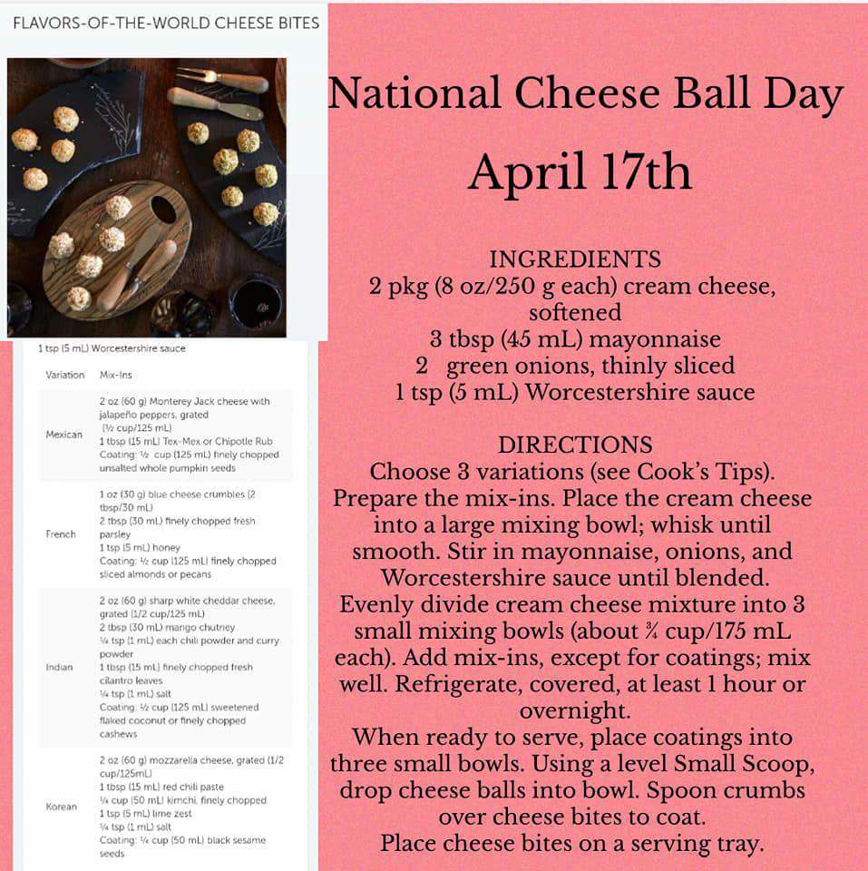 National Cheese Ball Day Wishes for Instagram