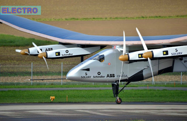 سولار إمبلس 2 أول ' 2Solar_Impulse' طائرة تعمل بالطاقة الشمسية