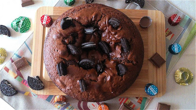 tarta brownie dulce de leche oreo galleta receta fácil horno rica fiesta cumpleaños tentación cuca