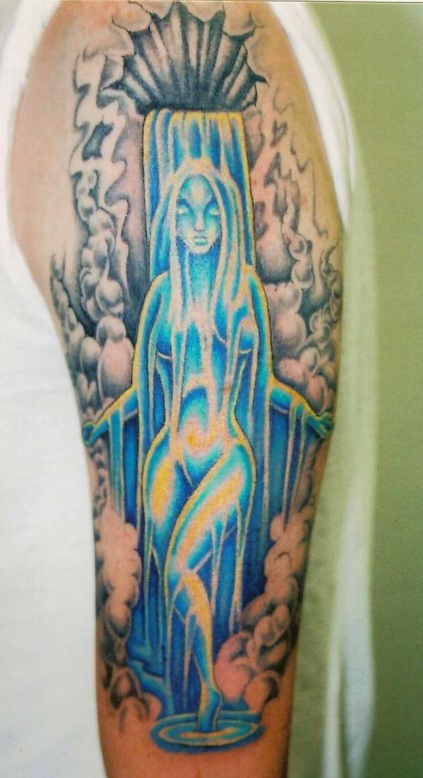 Aquarius Style Body-Art Tattooed