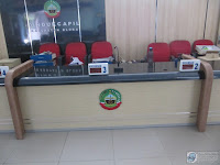 Front Desk Kantor Bahan Multiplek HPL - Furniture Semarang