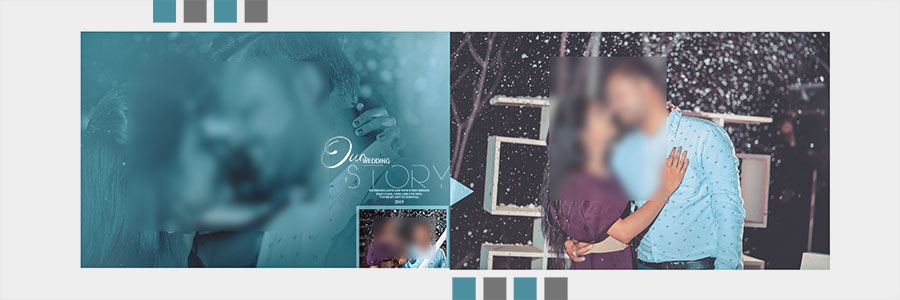 New Pre-Wedding Album 12x36 PSD Backgrounds