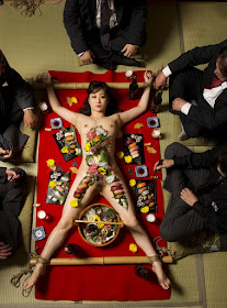 Japanese Nyotaimori (Naked Body Sushi)