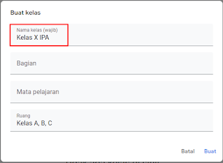 Cara Membuat Kelas di Google Classroom Untuk Guru